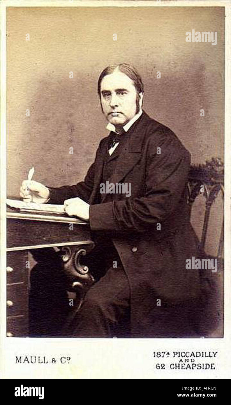 Sir William Gull war ein britischer Arzt, der für seine Beiträge zur medizinischen Wissenschaft, insbesondere in den Bereichen der Pathologie, bekannt war. Er ist bekannt für seine Arbeit über die Theorie der perniziösen Anämie und seine Rolle in der Entwicklung moderner medizinischer Praxen. Stockfoto