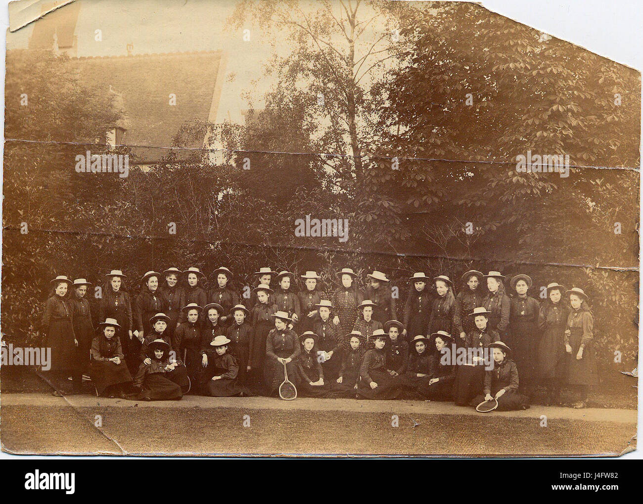 St. Margarets Klosterschule Damen East Grinstead ca 1890 (William Fotoseite) Stockfoto