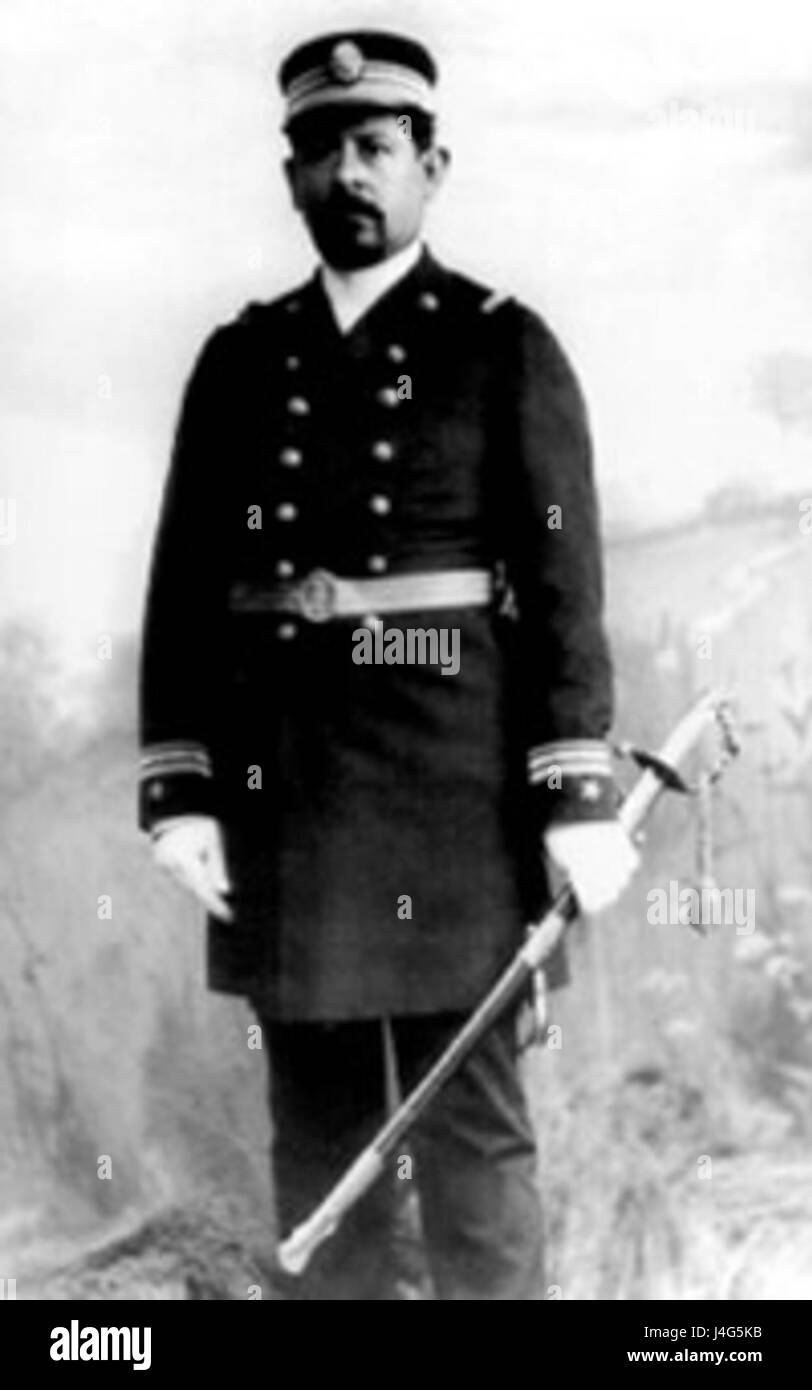 Teniente Coronel de Marina Domingo Romero Stockfoto