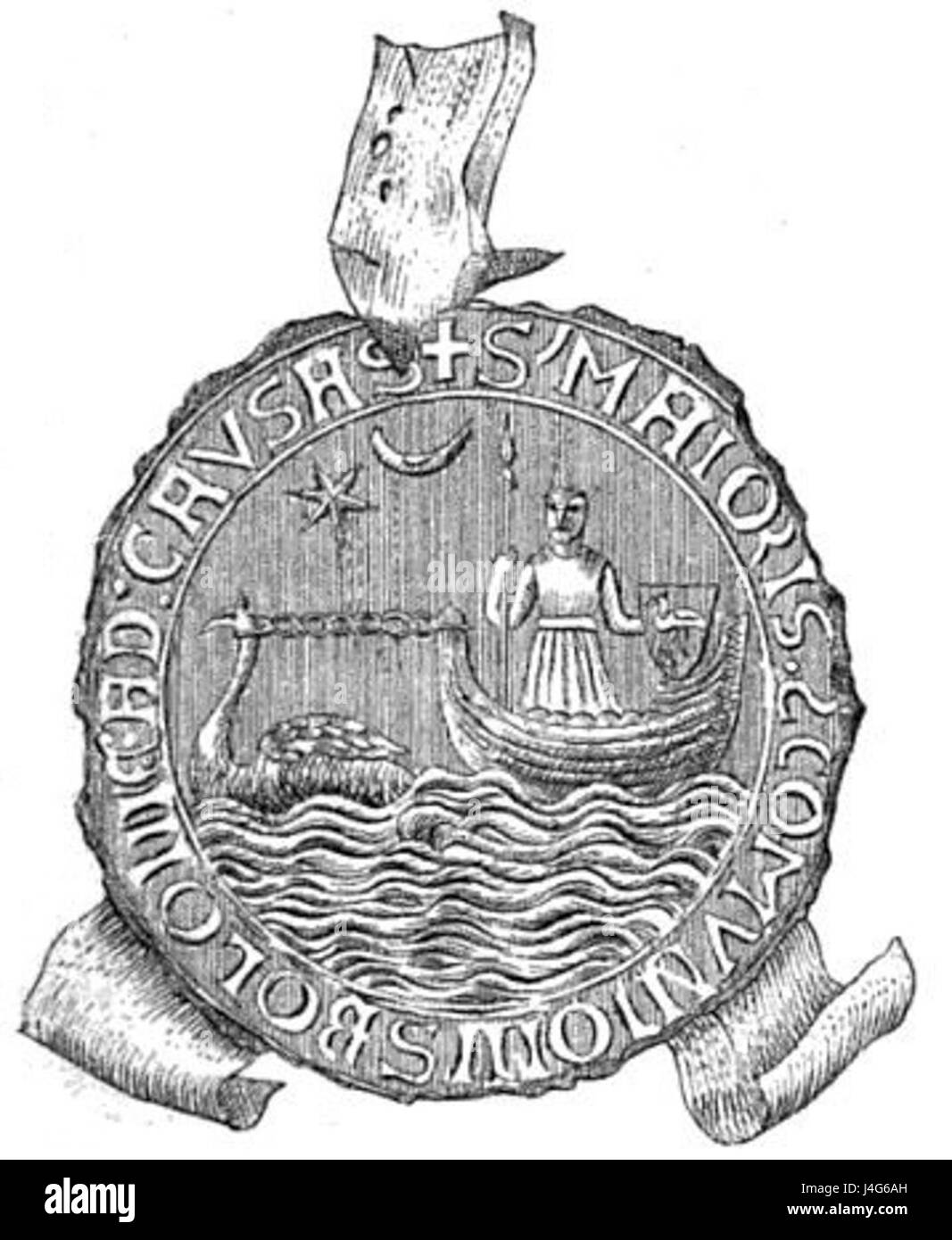 Siegel der Ursache Boulogne Sur Mer 1407 Stockfoto