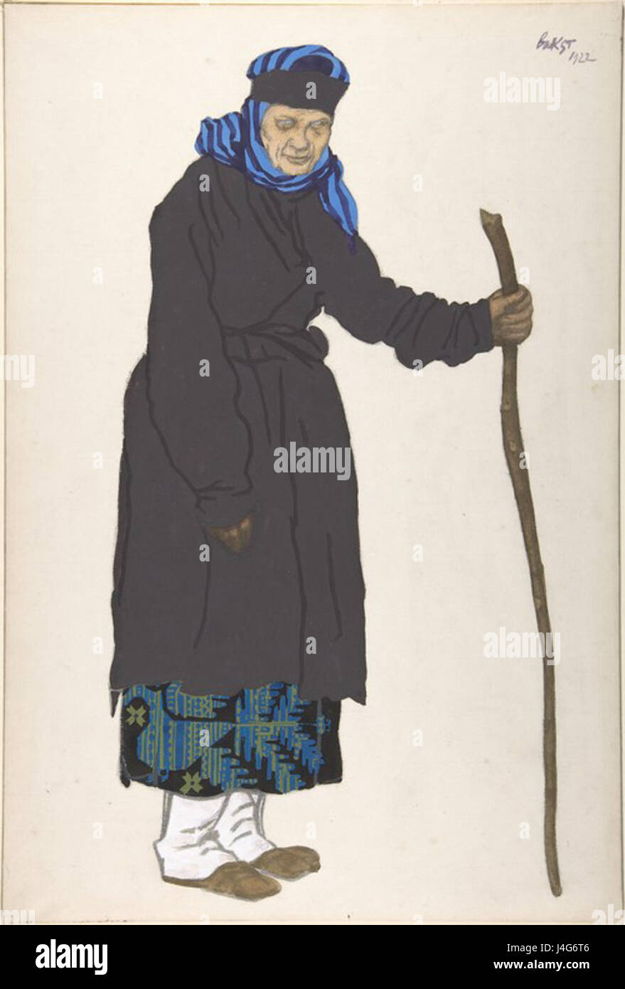 Russische Bäuerin von L. Bakst (1922) 3 Stockfoto