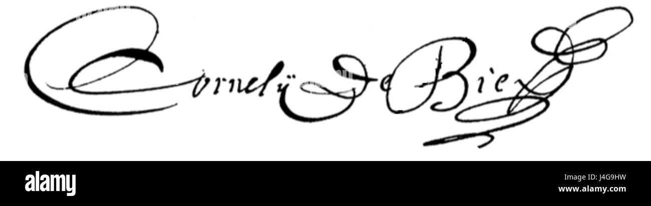 Cornelis de Bie war ein flämischer Barockmaler, bekannt für seine Porträts- und religiösen Werke. Sein charakteristischer Stil zeichnet sich durch detailgetreue Darstellung und dramatische Verwendung von Licht und Schatten aus. Stockfoto