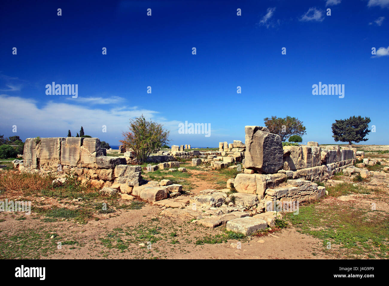 In der archäologischen Stätte von Palaipaphos (oder "Palaipafos" - Heiligtum der Aphrodite), im Dorf Kouklia, Bezirk Paphos, Zypern. Stockfoto