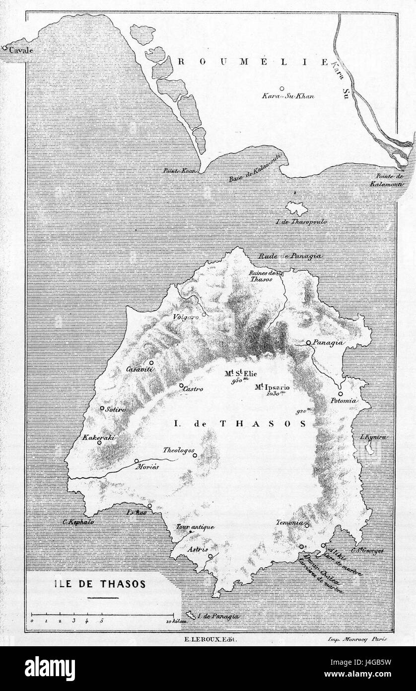 Thasos Nach Miller C Stockfoto