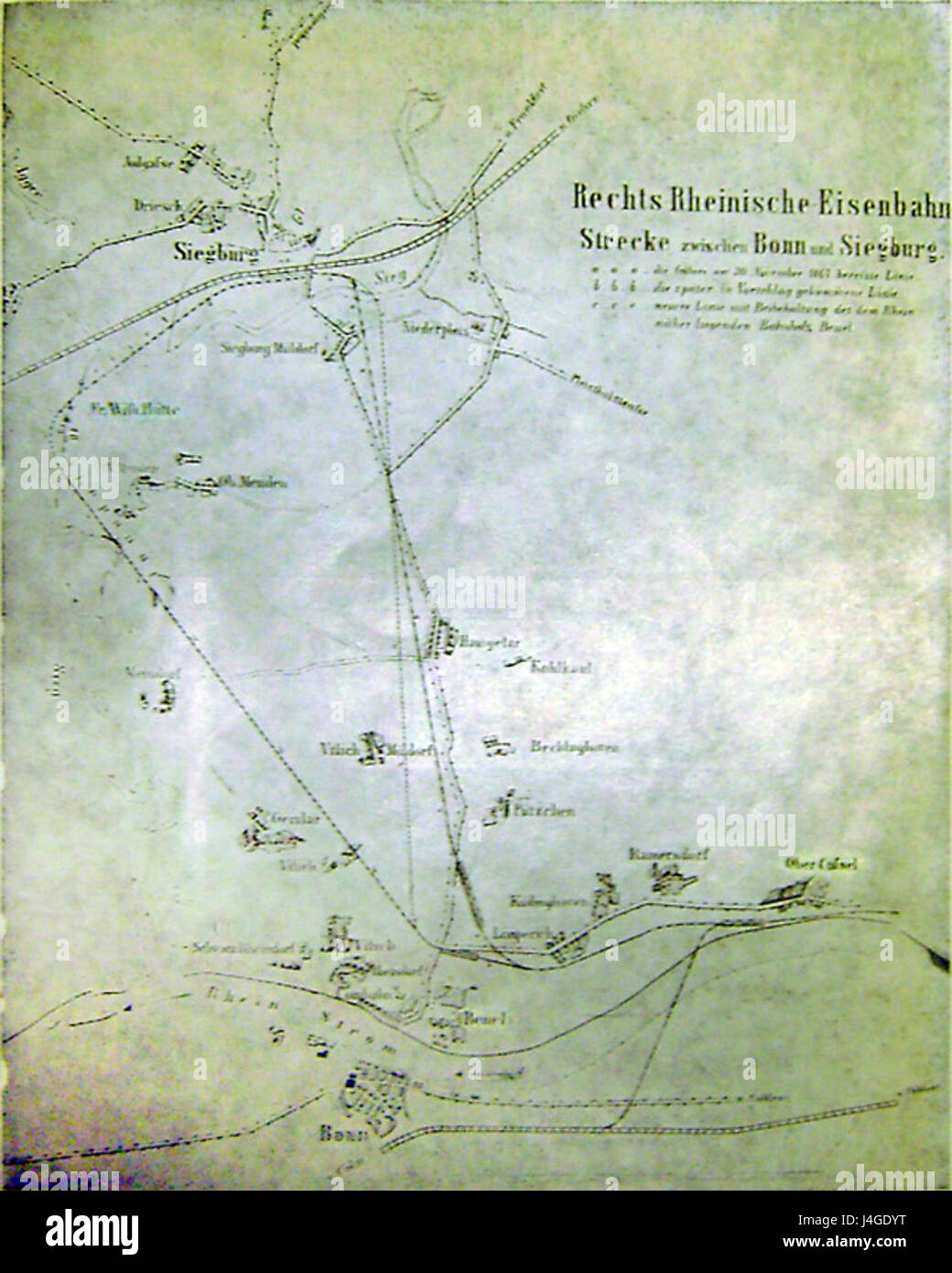 RRhE Bonn Siegburg Stockfoto