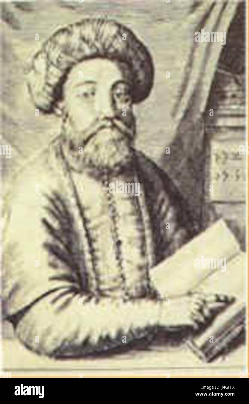 Sabbatai Tsevi war ein jüdischer Mystiker und falscher Messias aus dem 17. Jahrhundert, der eine große Anhängerschaft anzog. Seine Bewegung beeinflusste die jüdischen Gemeinden erheblich und löste Debatten über religiöse Autorität und Messianismus aus. Stockfoto