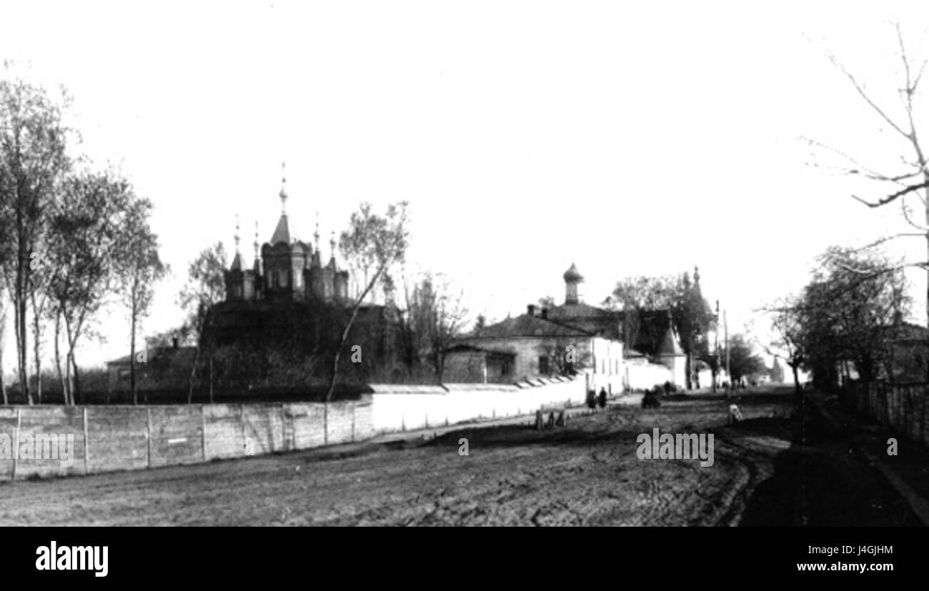 Das Kloster Starobilsk in der Ukraine ist bekannt für seine historische Bedeutung und sein religiöses Erbe. Stockfoto