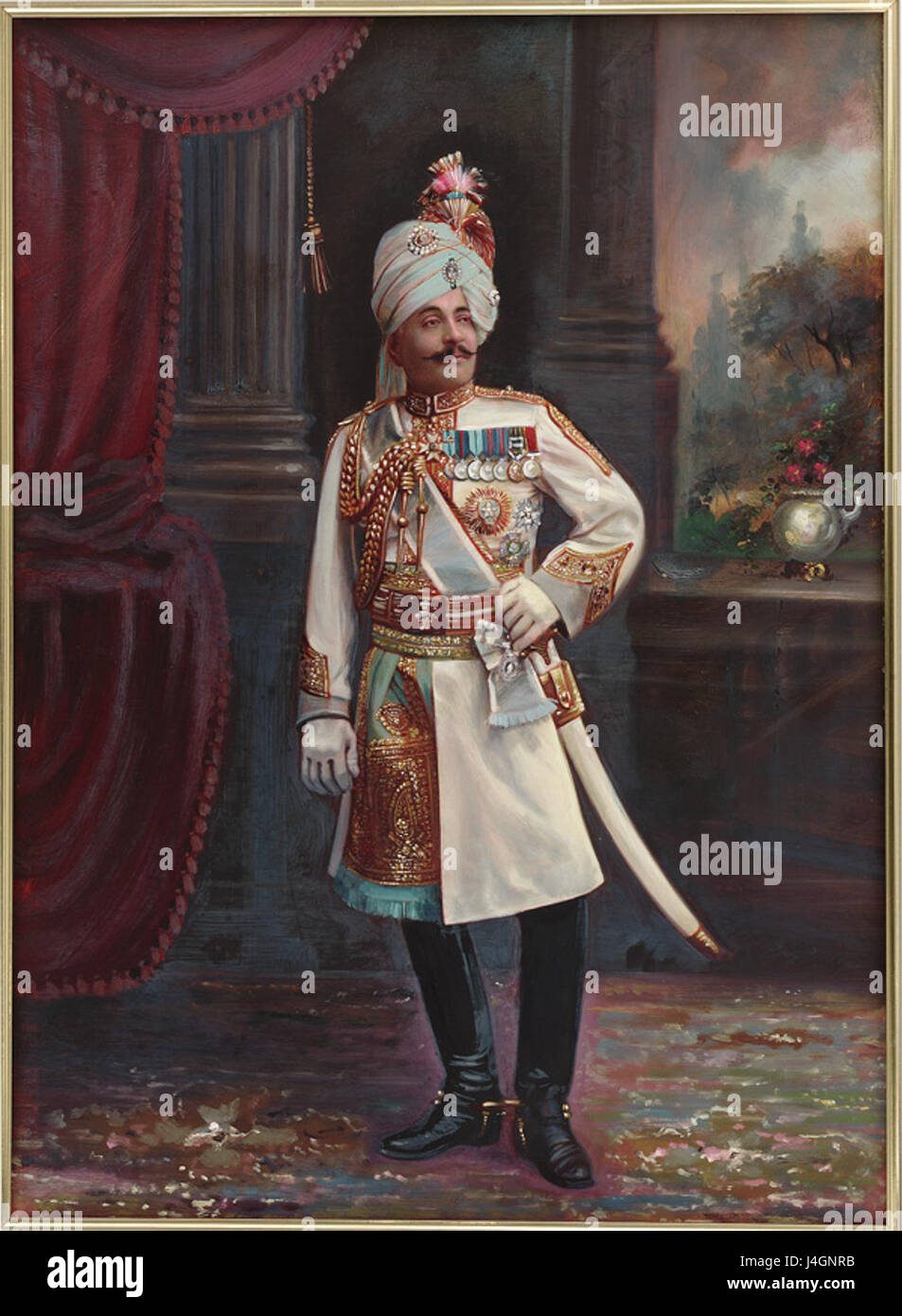 Sir Pratap Singh von Idar 1900 1920 Stockfoto