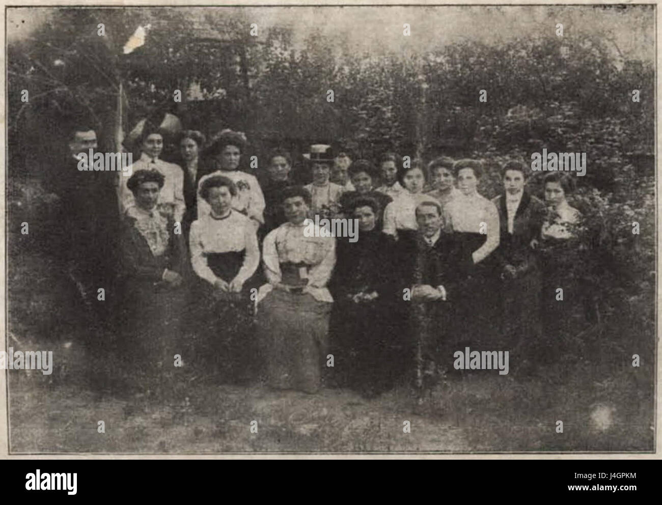 Tavarystva Asveta u Minsku Mechislau Parouski ich Persanal 1907 1908 AD Stockfoto
