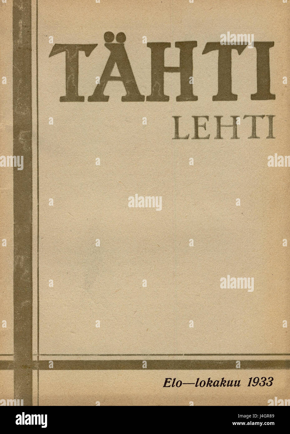 Tahtilehti Stockfoto
