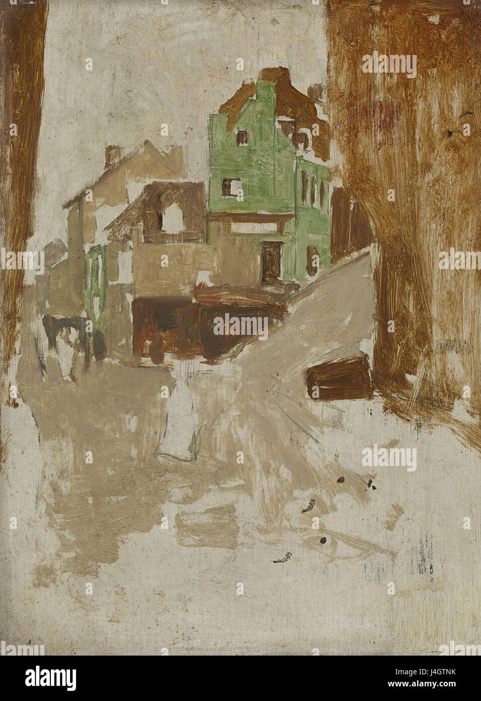 Straat in Montmartre, Parijs Rijksmuseum SK A 3551 Stockfoto