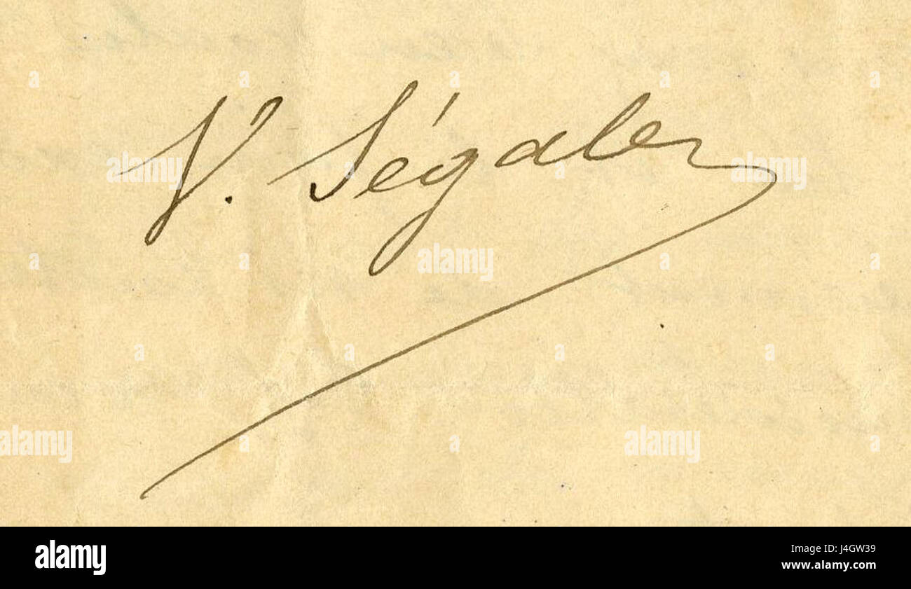 Unterschrift Victor Segalen Lettre 4 Juillet 1896 C Stockfoto