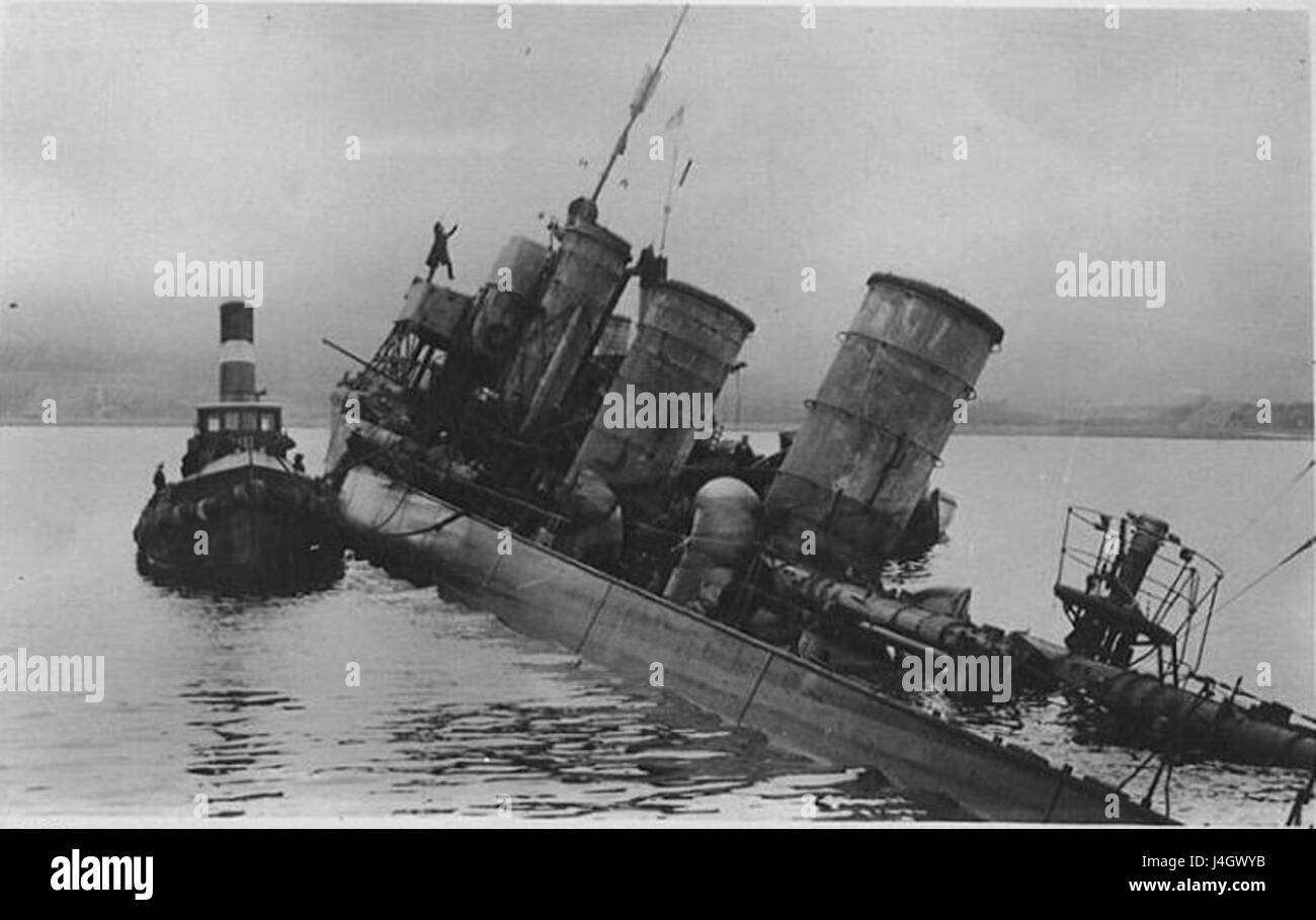 SMS G 102 Scapa Flow Stockfoto