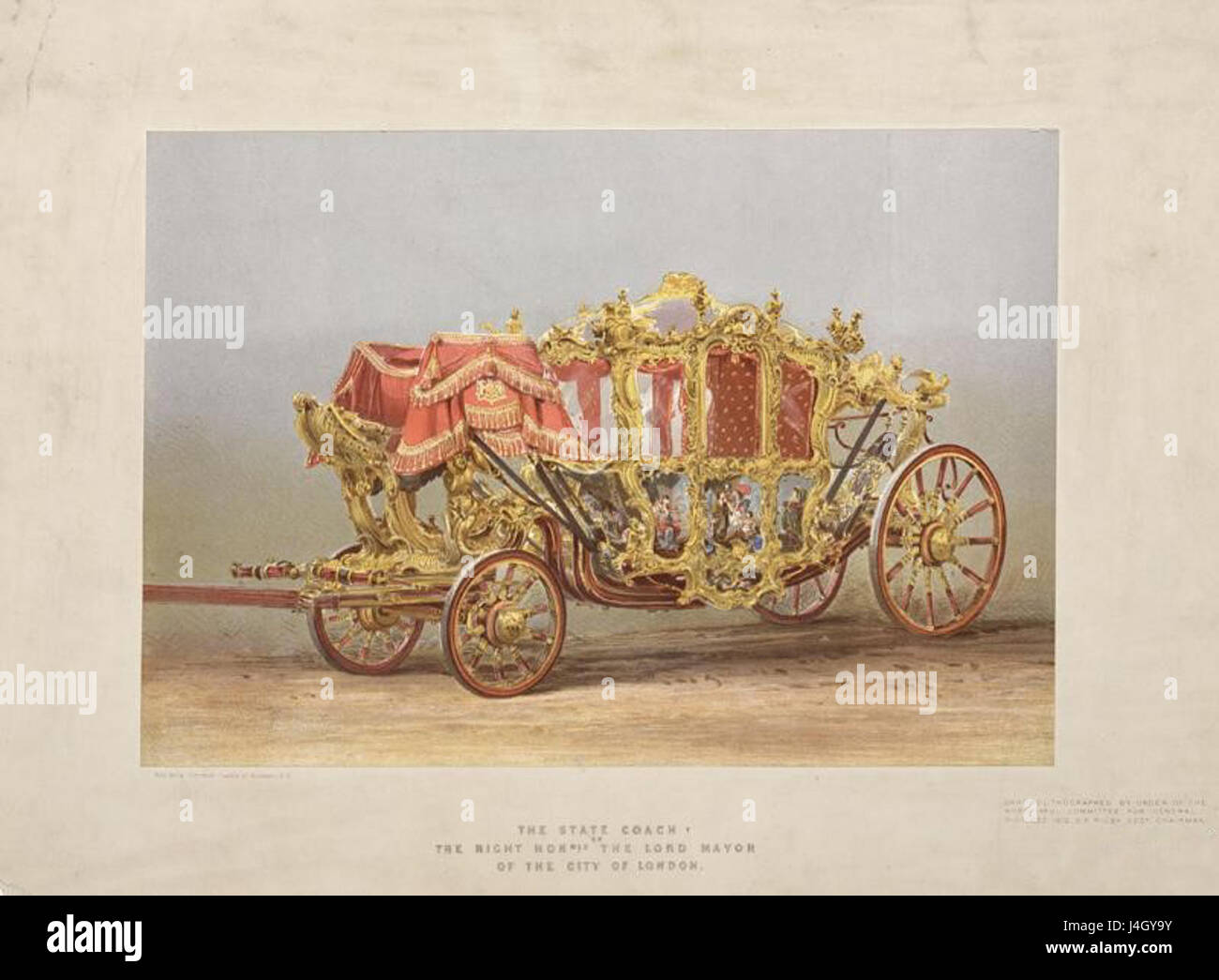 Staatlicher Trainer des Lord Mayor der City of London Stockfoto