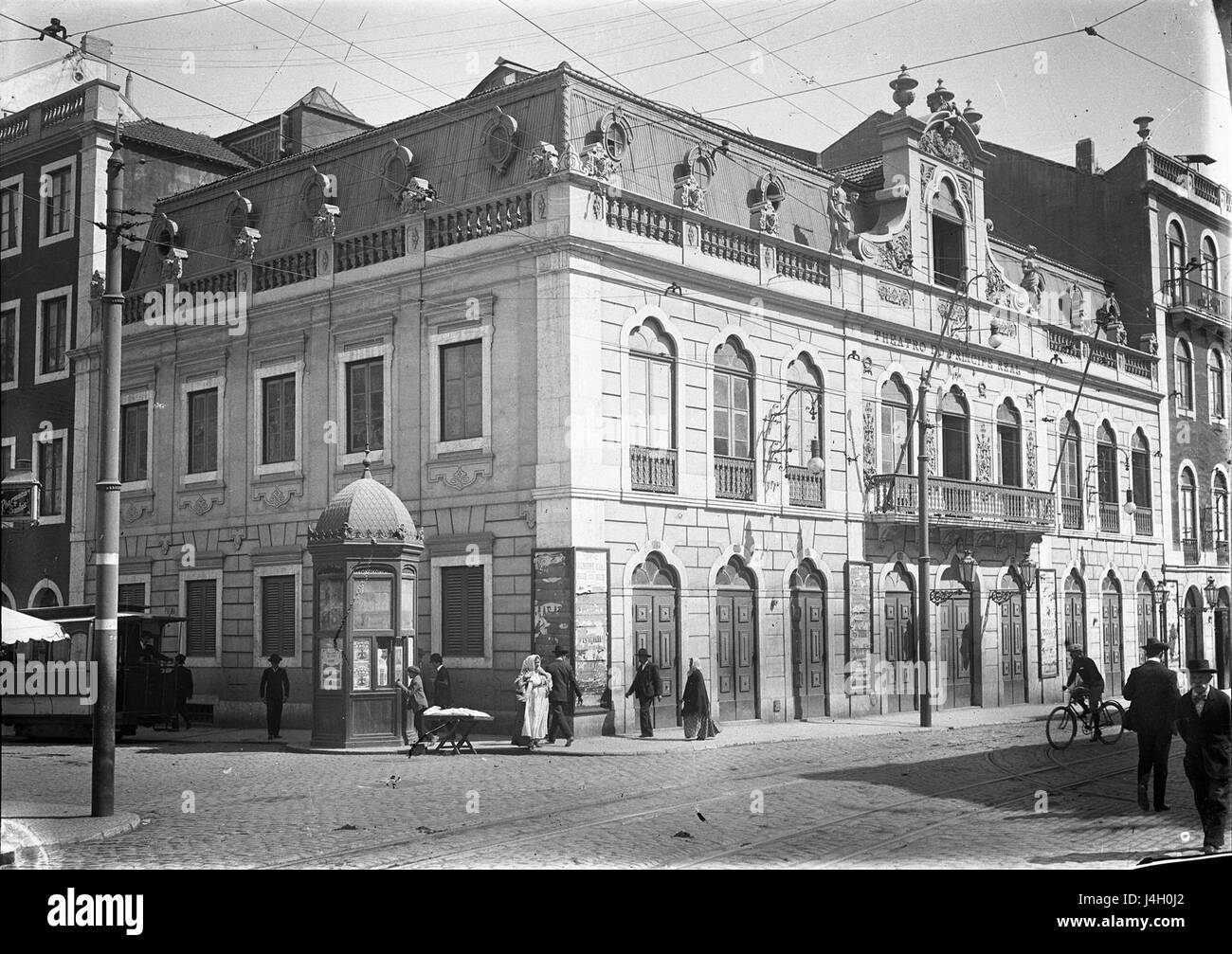 Teatro Apolo Na Rua da Palma Meados de 1910 Arq. AML Stockfoto