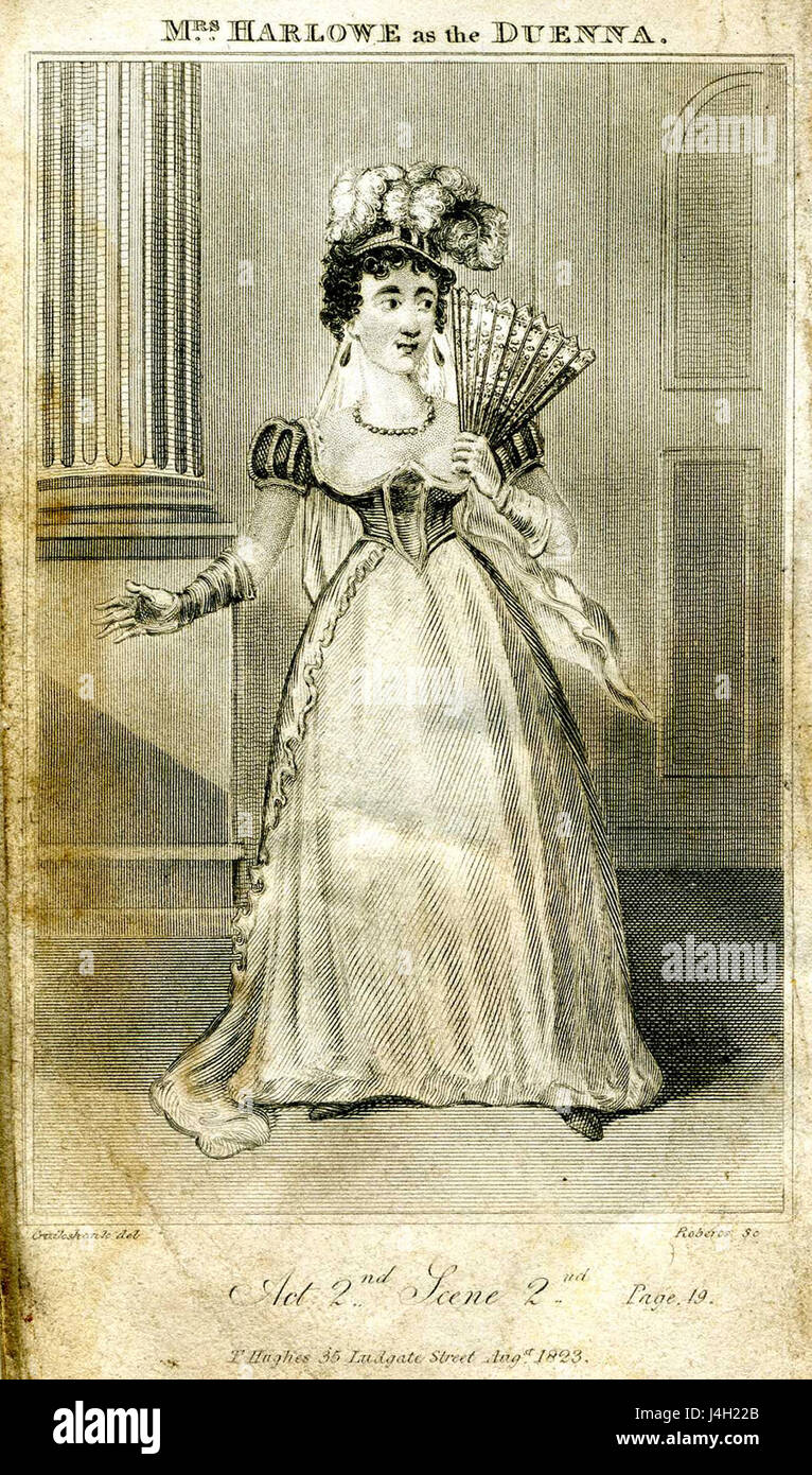Sarah Harlowe als die Duenna Stockfoto