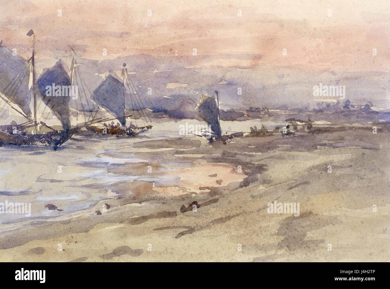 Stanley, Segelboote bei Sonnenuntergang, Ilolio Stockfoto