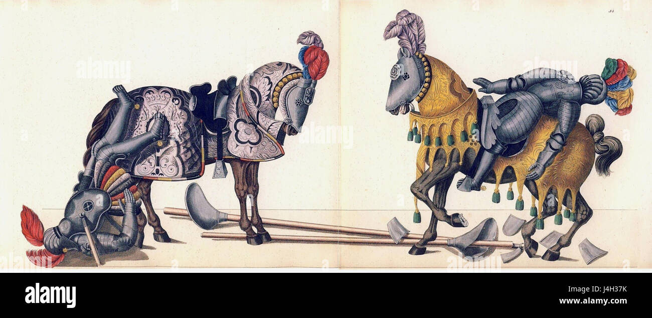 Eine Illustration oder ein Foto eines T-34-Panzers in einem turnier oder Duell, die seine historische Bedeutung während militärischer Konflikte, insbesondere des Zweiten Weltkriegs, widerspiegelt Stockfoto