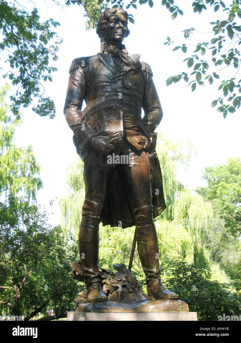 Thaddeus Kosciuszko Skulptur im Boston Public Garden detail Stockfoto