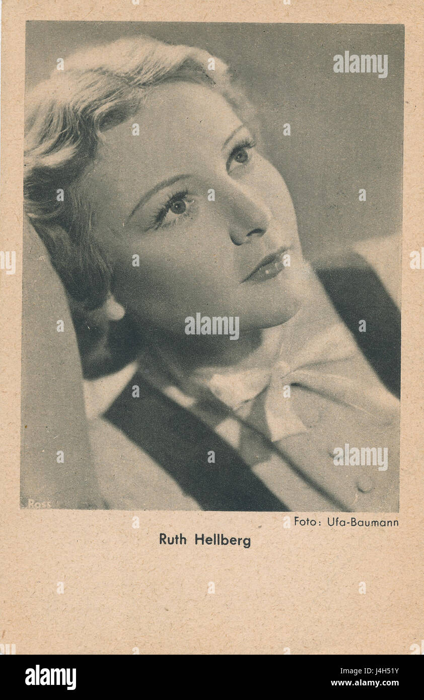 Ruth Hellberg und Ufa Baumann waren in der Zeit von 1932 bemerkenswerte Persönlichkeiten mit möglichen Verbindungen zur Unterhaltungsindustrie oder zur Filmproduktion. Für einen genauen Kontext wären weitere Einzelheiten über ihre Arbeit erforderlich. Stockfoto