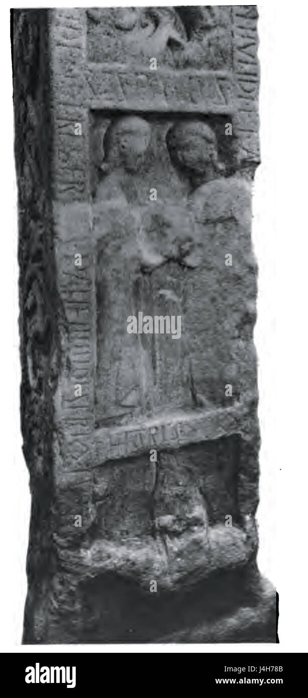 Runenkästchen Kreuz, North Face, Paul und Anthony und Flucht nach Ägypten Stockfoto