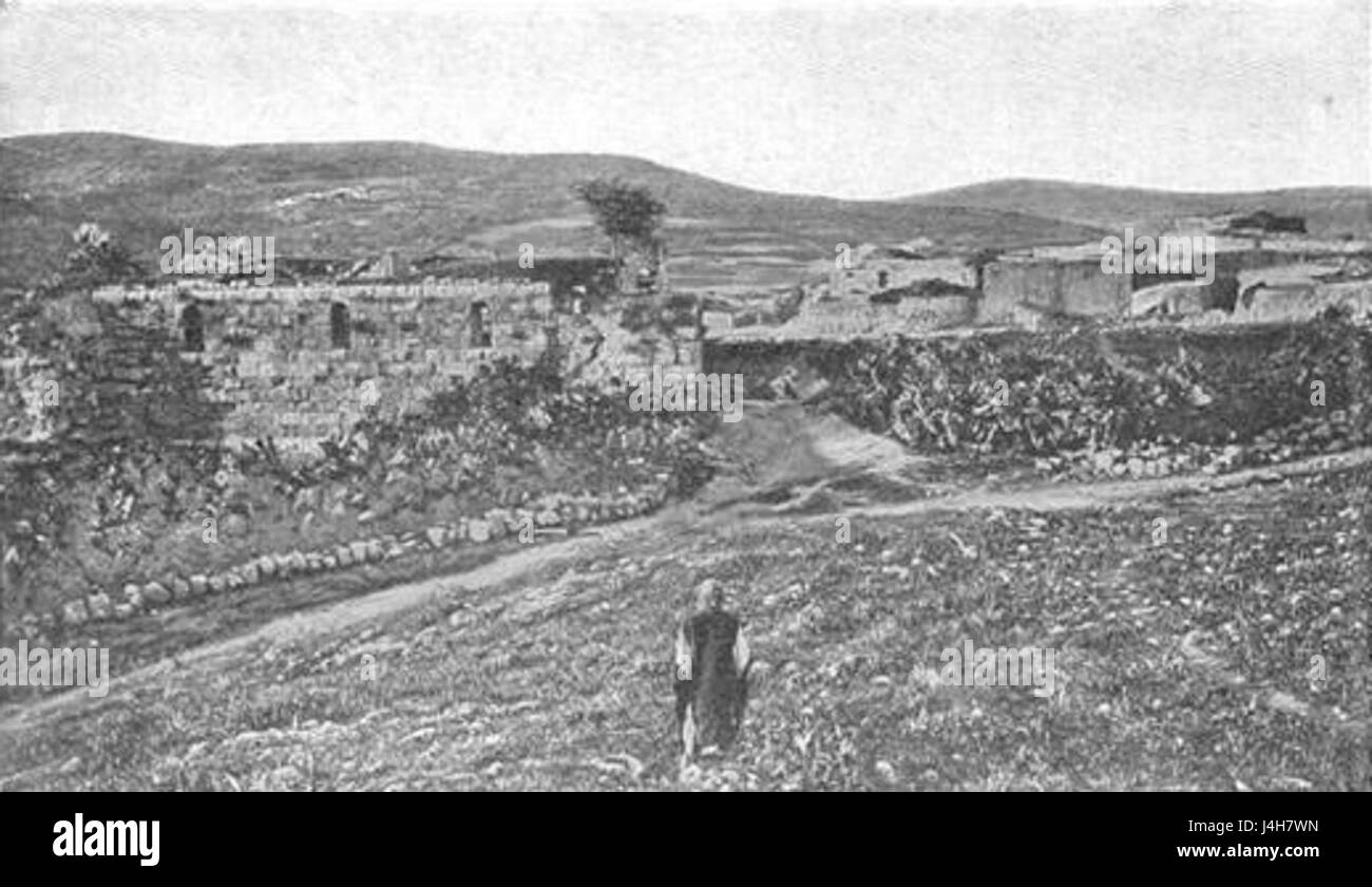 Samaria, im alten Israel gelegen, war eine bedeutende Stadt und Hauptstadt des nördlichen Königreichs Israel. Sie ist bekannt für ihre historische Bedeutung in der Bibel, insbesondere in Bezug auf die assyrische Eroberung. Stockfoto