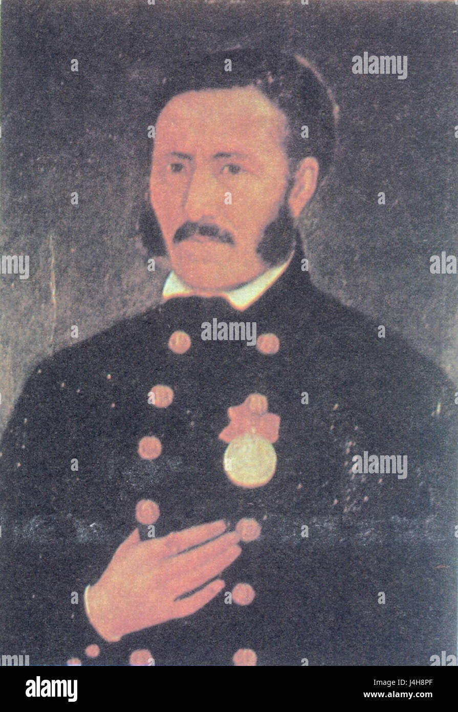 Stanislav Dospevski war ein russischer Künstler aus dem 19. Jahrhundert, der für sein um 1872 entstandenes Selbstporträt bekannt war. Das Gemälde ist ein wichtiges Stück der russischen Kunstgeschichte und spiegelt seinen künstlerischen Ausdruck und Stil wider. Stockfoto