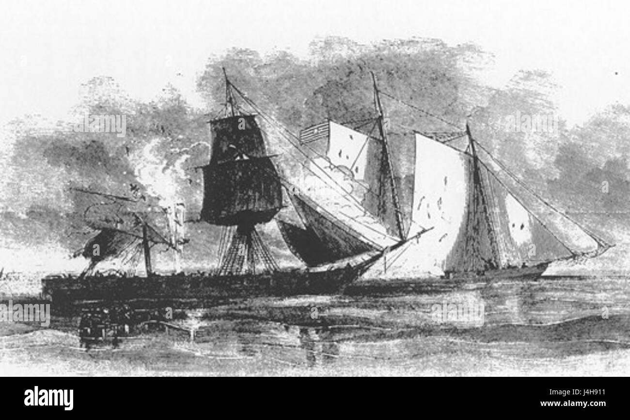 San Juan del Sur Batalla naval Stockfoto