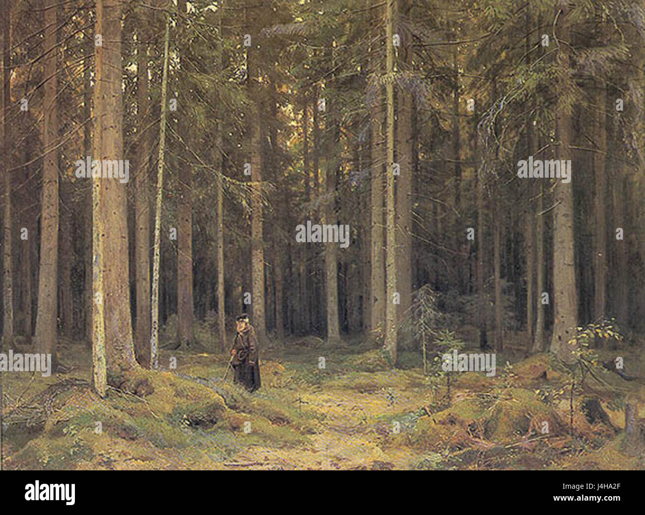 Shishkin Ivan den Wald Gräfin Mordvinova 1891 Stockfoto