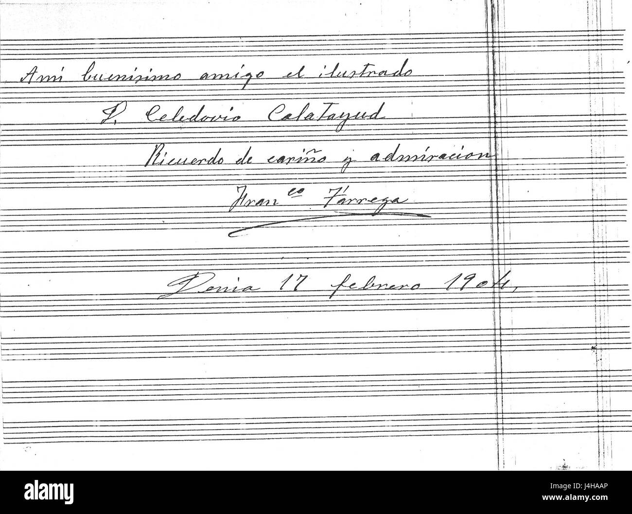 Tarrega y Calatayud 3 Stockfoto