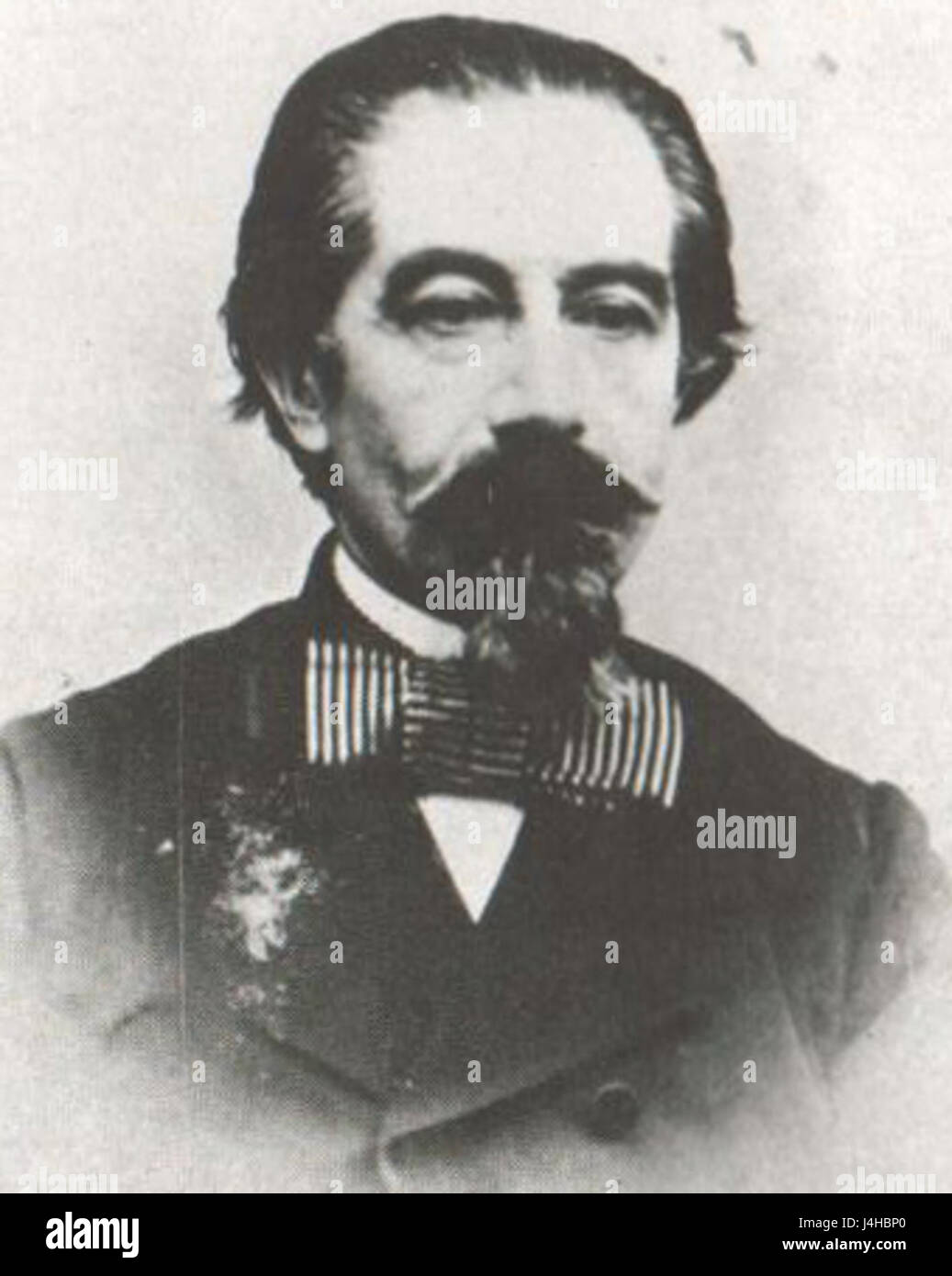 Dieses Foto ist von Stefan Golescu, einer bemerkenswerten Figur in der rumänischen Geschichte, bekannt für sein Engagement in politischen und kulturellen Angelegenheiten im 19. Jahrhundert. Stockfoto