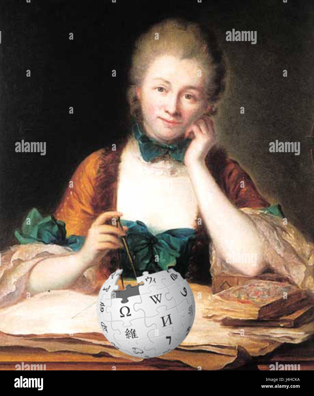 She Wikipedianer Stockfoto