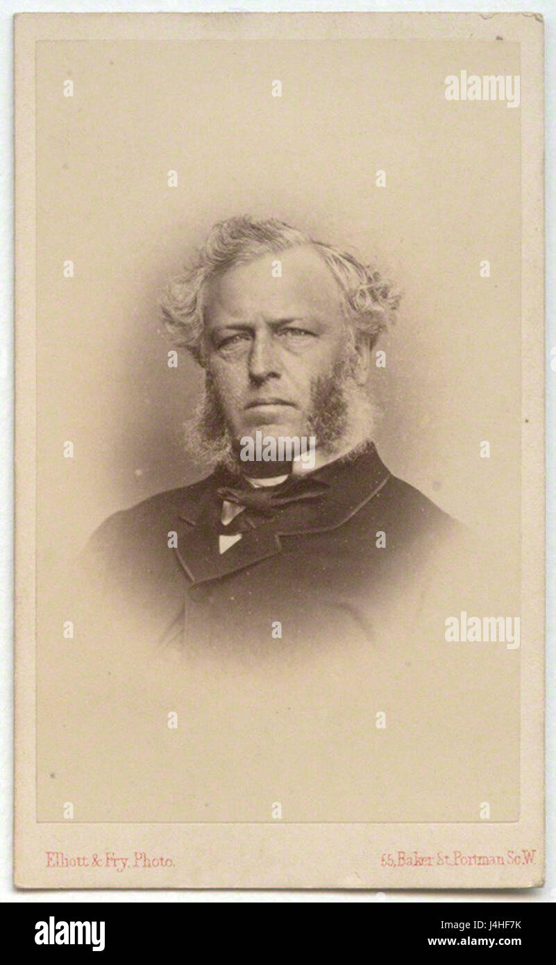 Samuel Gurney von Elliott & Fry der 1860er Jahre Stockfoto