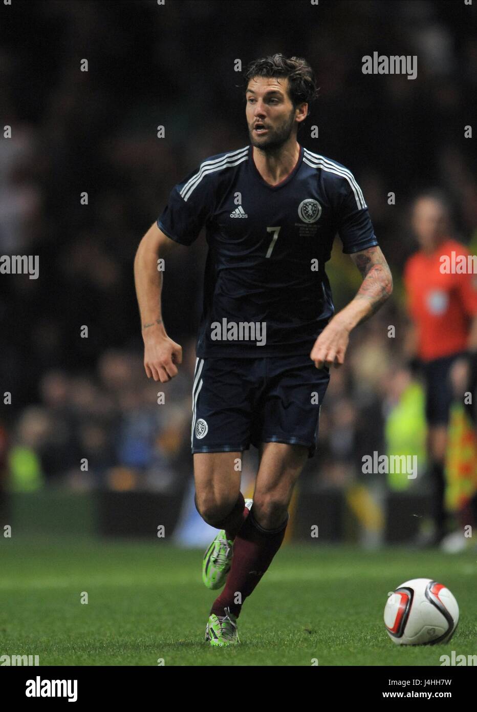 CHARLIE MULGREW Schottland CELTIC PARK GLASGOW Schottland 18. November 2014 Stockfoto