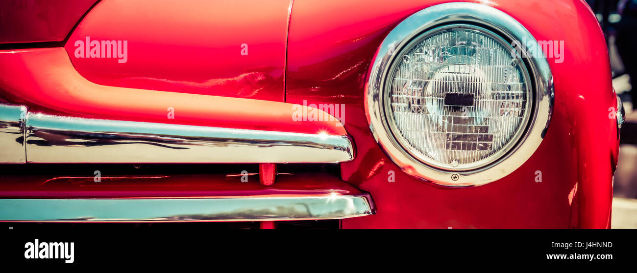 Den Grill eines Oldtimers 1948 Stockfotografie Alamy