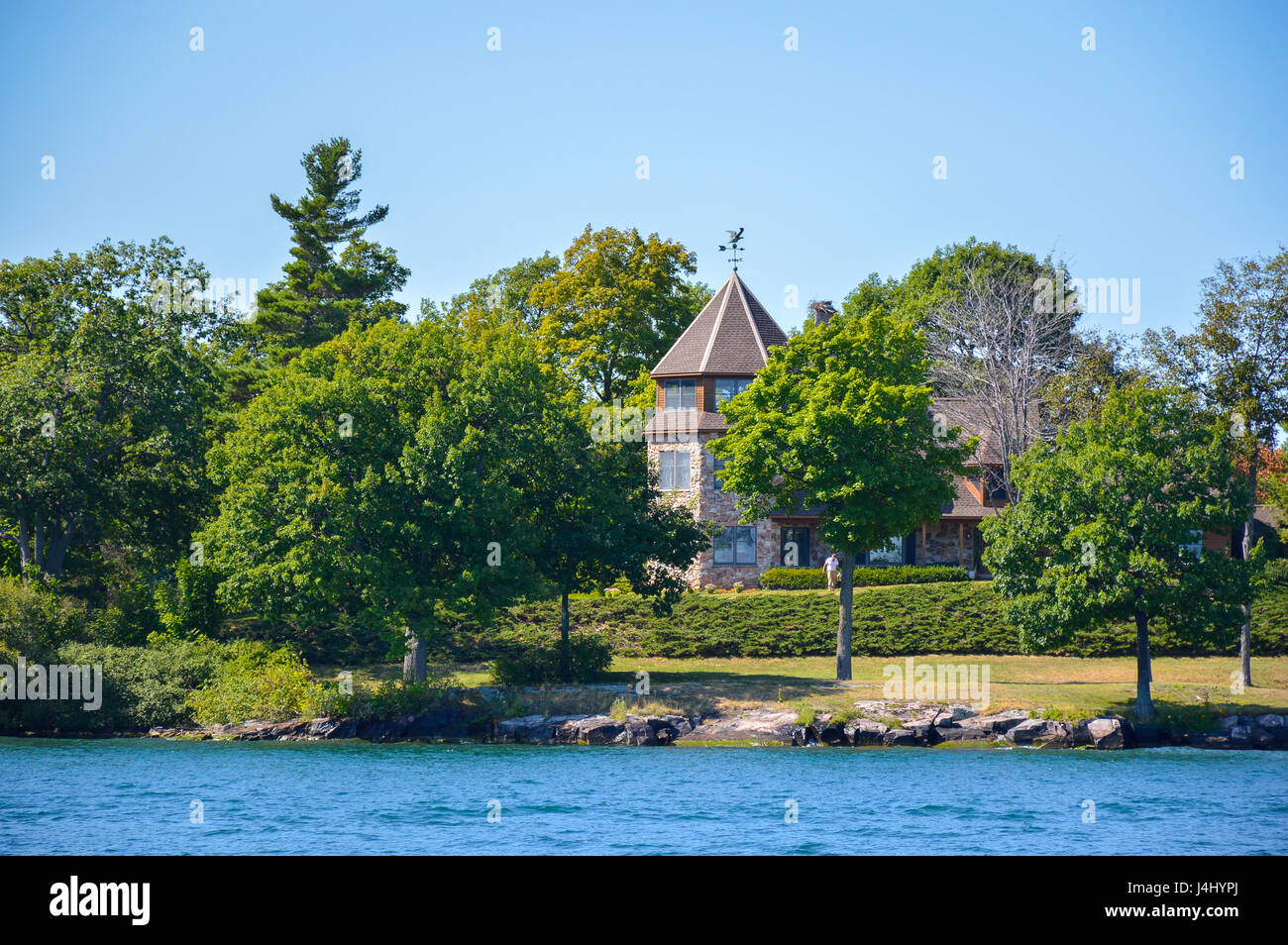 Kingston, Kanada - 3. September 2016: Altes Haus in 1000 Inseln und Kingston in Ontario, Kanada Stockfoto