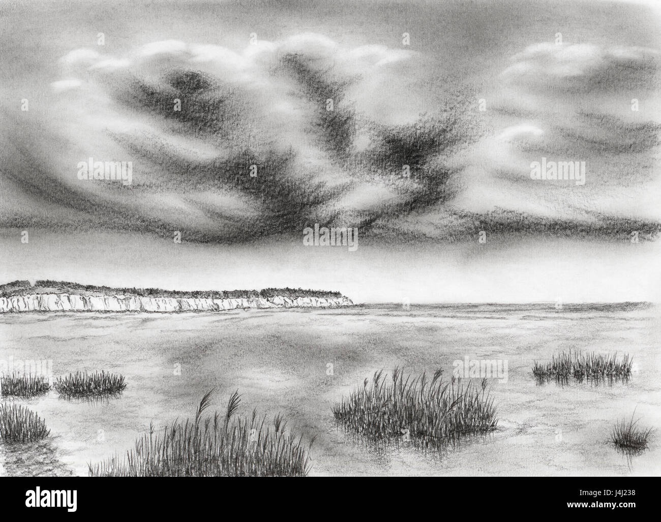 Wolken meer bleistift zeichnung -Fotos und -Bildmaterial in hoher Auflösung  – Alamy