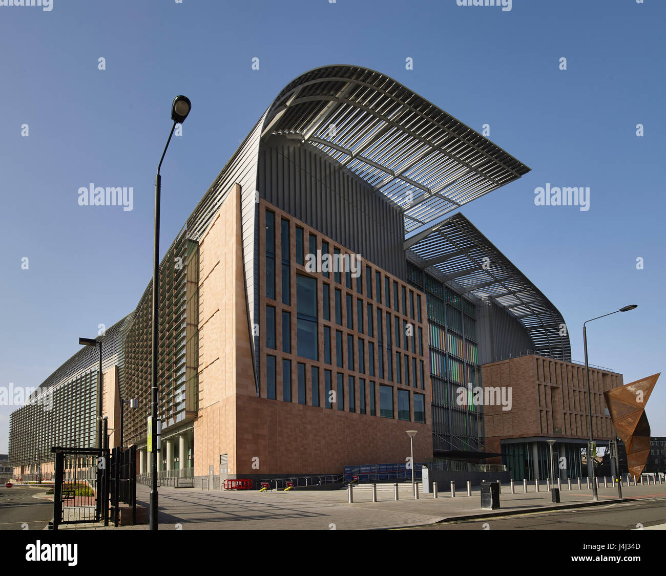 Francis Crick Institut, westlich von St. Pancras International Station in London. Von den Architekten HOK mit PLP Architektur eröffnet 2016 Stockfoto