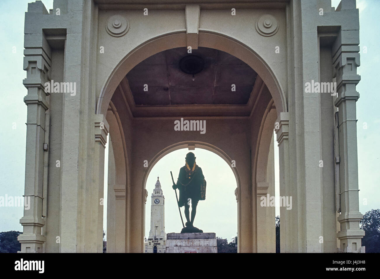 Mahatma Gandhi-Statue Lucknow Uttar Pradesh, Indien Stockfoto