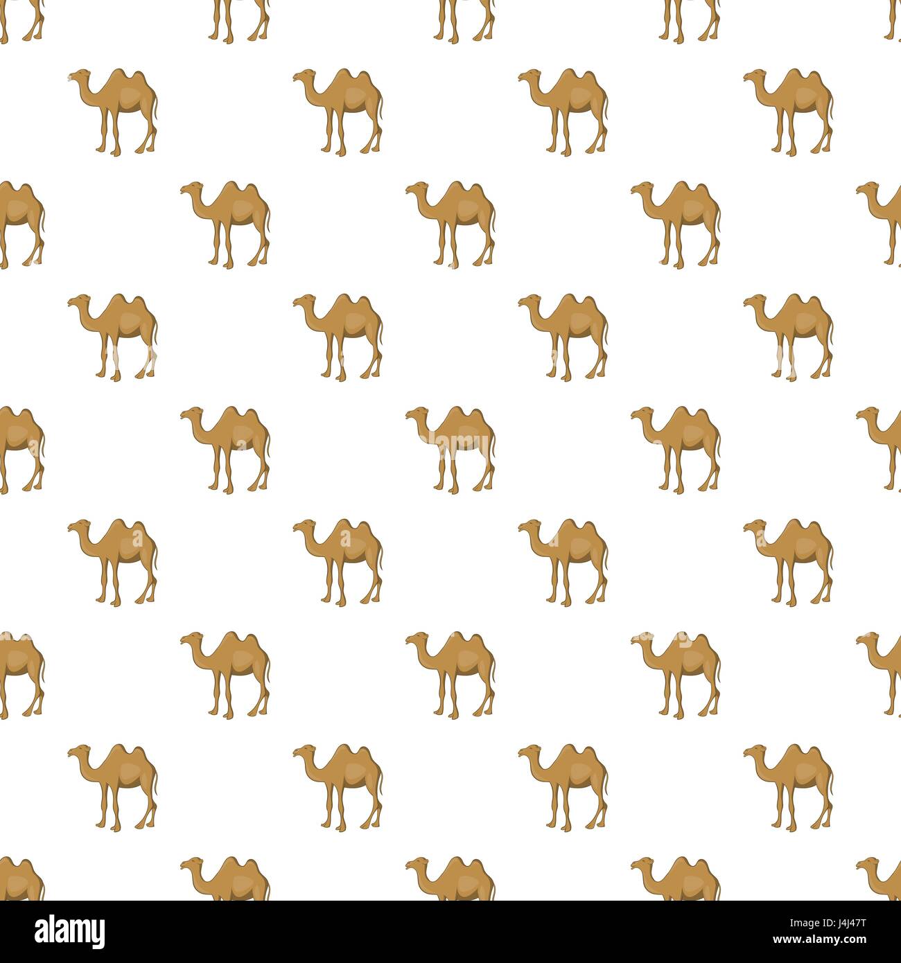 Kamel-Muster, Cartoon-Stil Stock Vektor