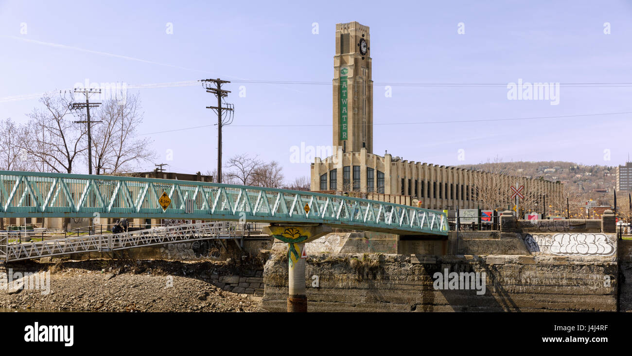 Marché Atwater auf die Lachine Canal, Montreal, Quebec, Kanada Stockfoto