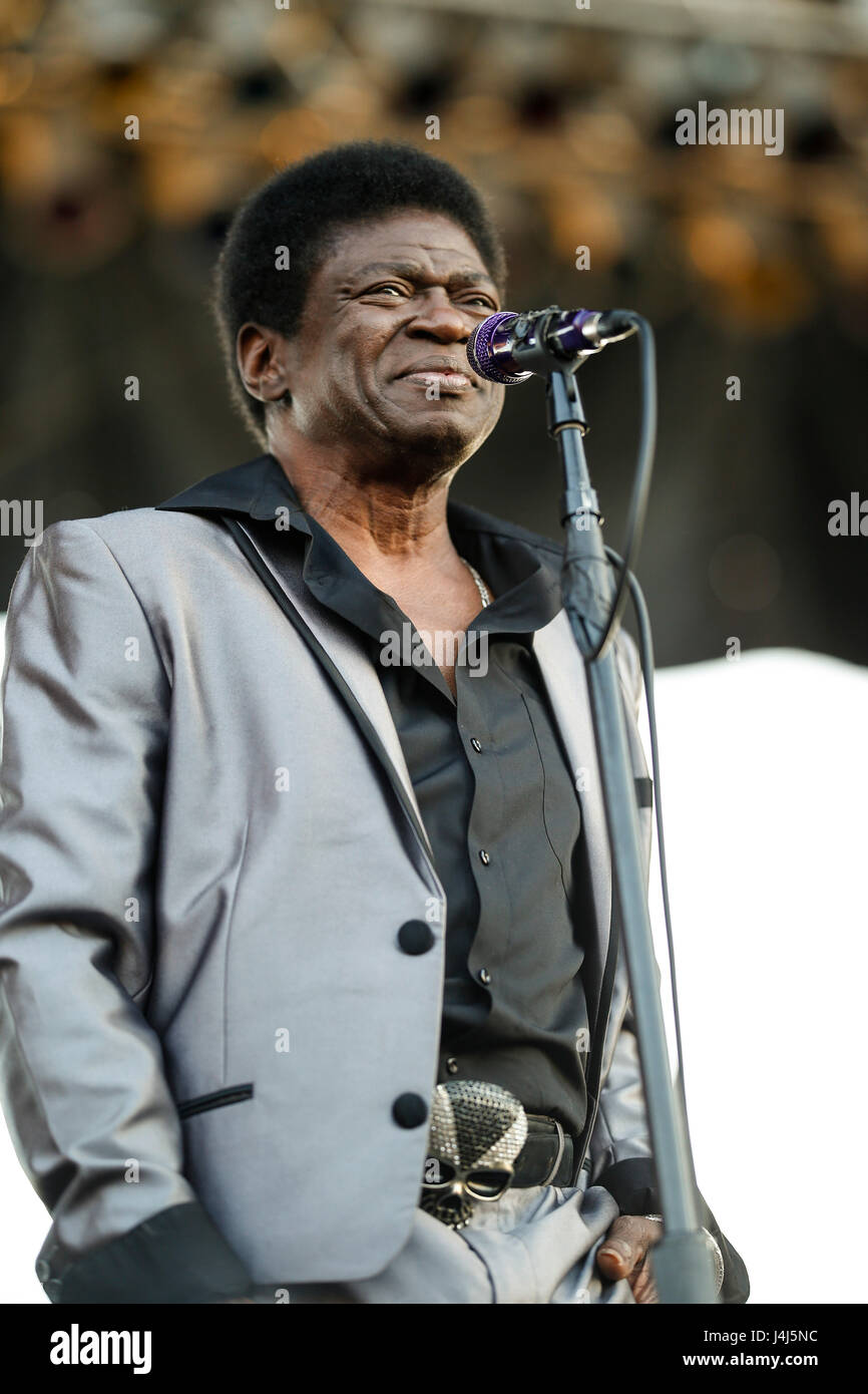 Charles Bradley führt auf 2017 Beale Street Music Festival in Tom Lee Park in Memphis, Tennessee am 5. Mai 2017. Stockfoto