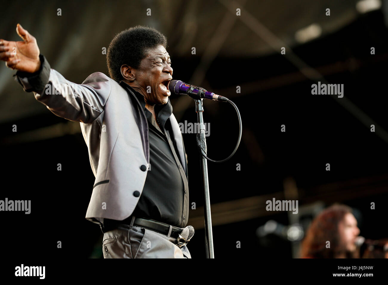 Charles Bradley führt auf 2017 Beale Street Music Festival in Tom Lee Park in Memphis, Tennessee am 5. Mai 2017. Stockfoto