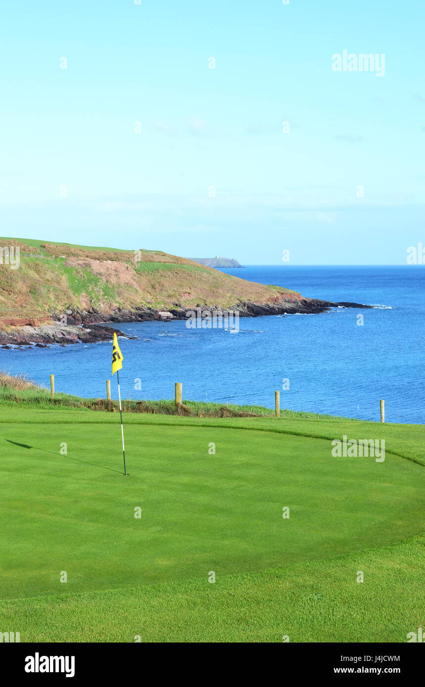 Der Golfplatz in Trabolgan im County Cork, Irland Stockfoto