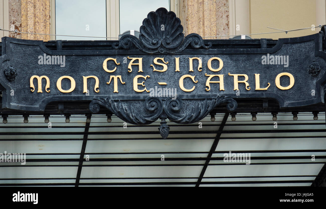 Monaco, Montecarlo Casino Stockfoto