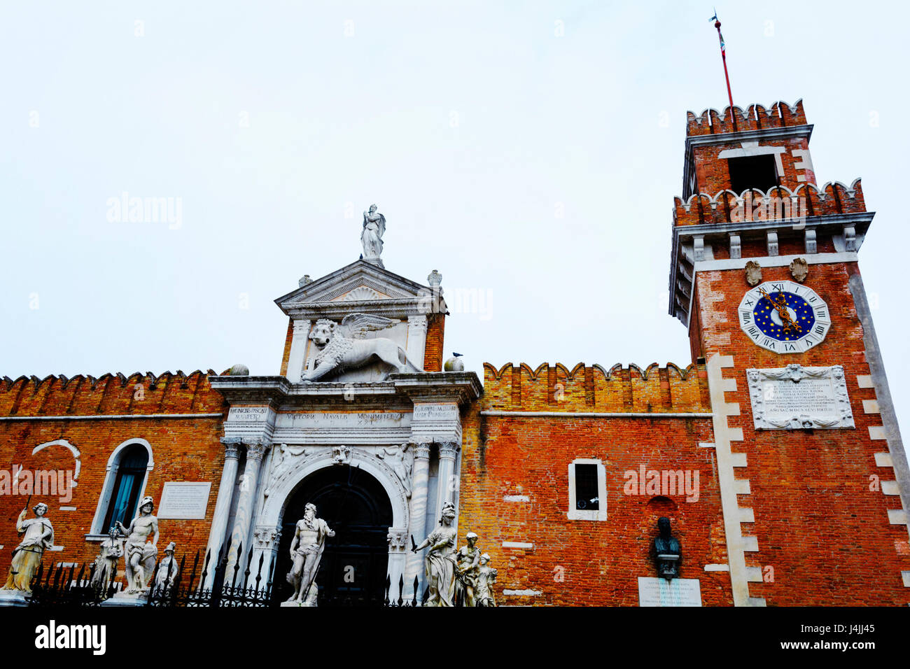 Venedig, Italien; Die venezianische Arsenal Stockfoto