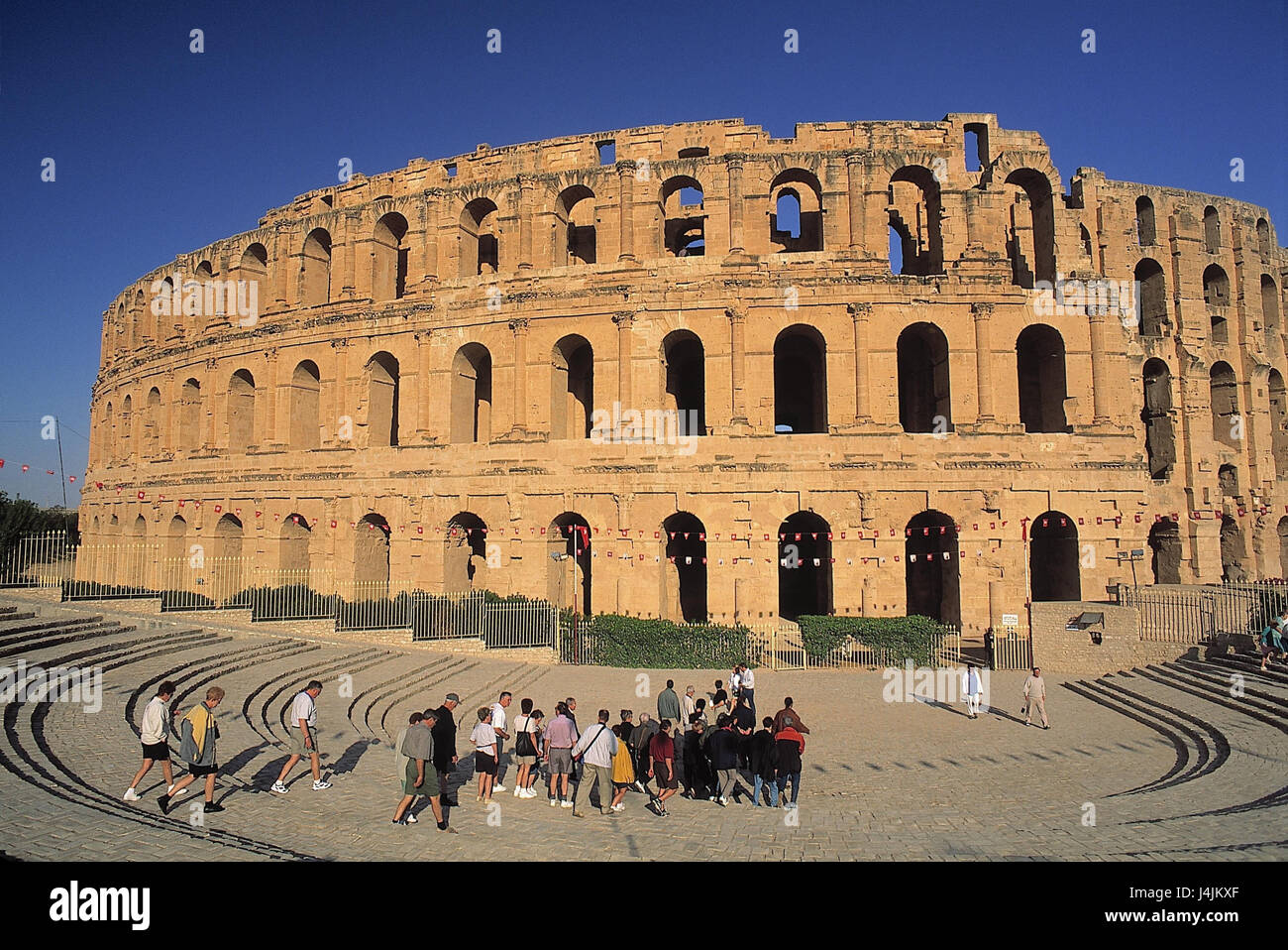 Tunesien, el Jen, Amphitheater außerhalb, Theater, Kunst, Kultur, Einträge laut Urheber Stockfoto
