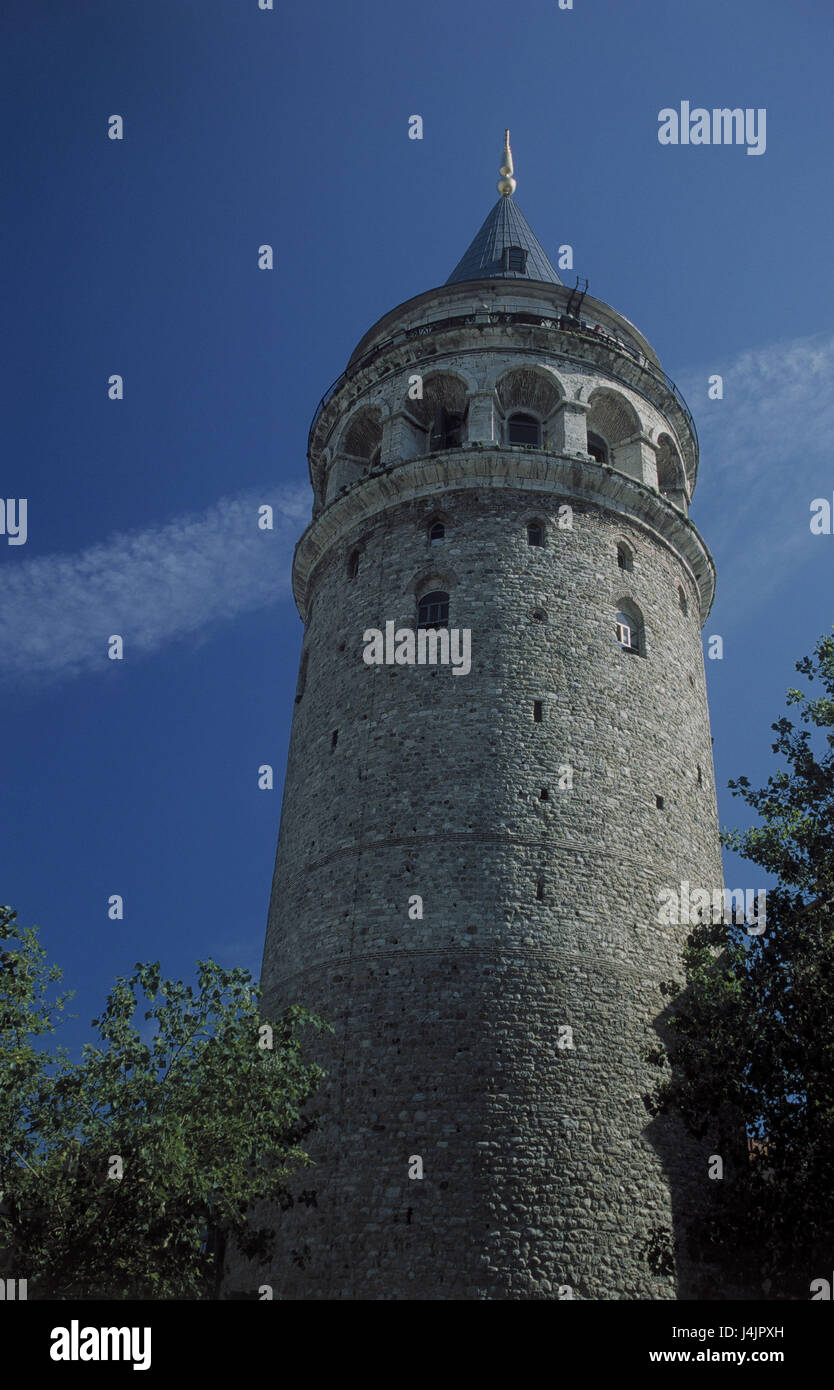 Türkei, Istanbul, Stadtteil Beyoglu, Galataturm, Detail Provinzhauptstadt, Struktur, Turm Türkei, Istanbul, Stadtteil Beyoglu, Galataturm, Detail Provinzhauptstadt, Struktur, Turm