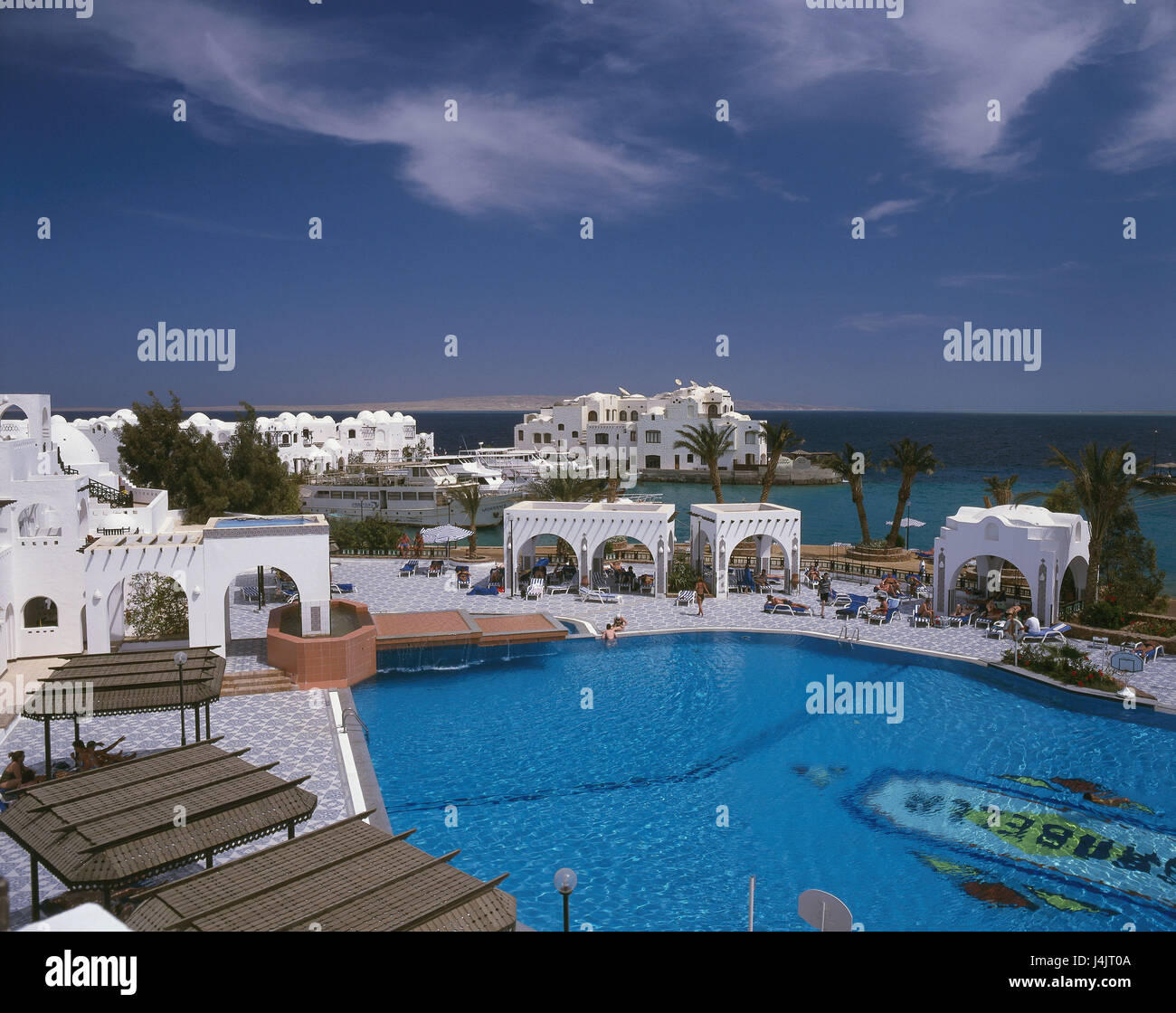 Ägypten, Hurghada, el Gouna, Hotel-Anlage, Schwimmbad ...