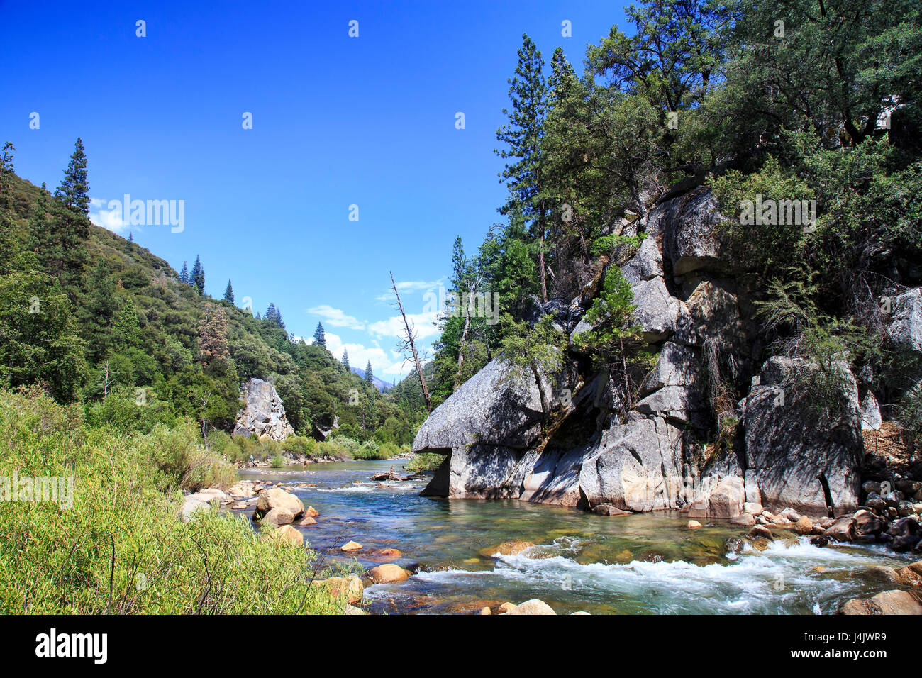 Der King River im Sequoia National Forest in Fresno, Kalifornien Stockfoto